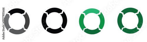 Loading Spinner Progress Icons – Refresh Sync Circle Preloader Vector Set