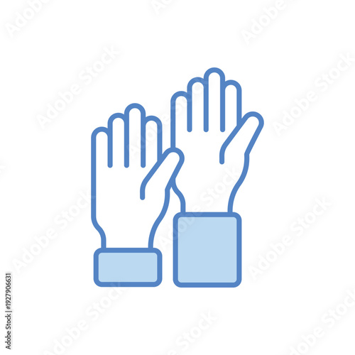 Raised Hand vector icon