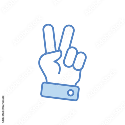 Victory Hand vector icon