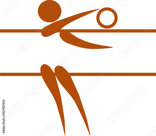 Create a Realistic volleyballv ector art silhouette with white background.