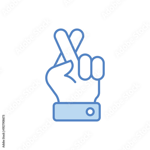 Crossed Fingers vector icon