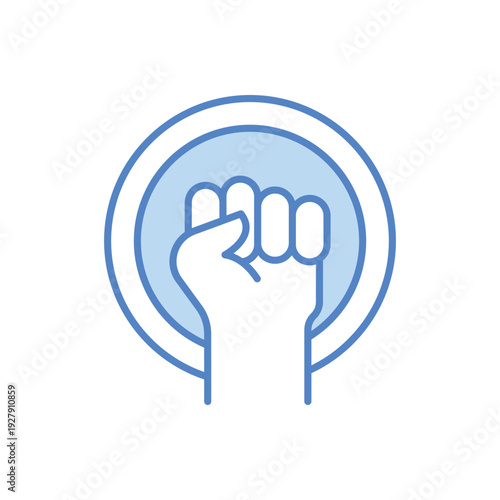 Closed Fist vector icon