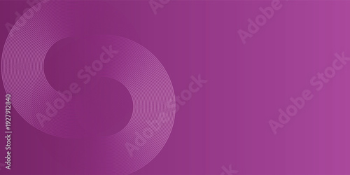 Abstract Purple Concentric Rings Background With Interlocking Circular Lines Conveying Connection And Motion eps10