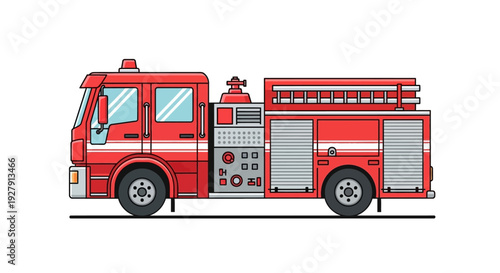 Fire Truck Emergency Vehicle.