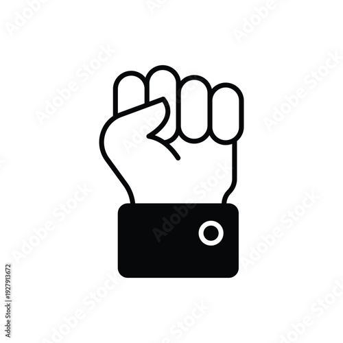 Fist vector icon