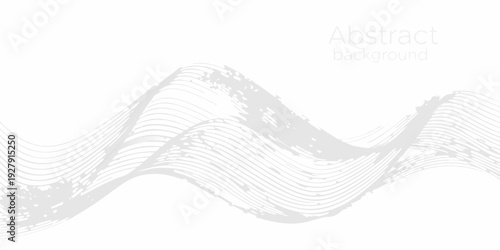 Abstract gray wave lines forming a modern background texture