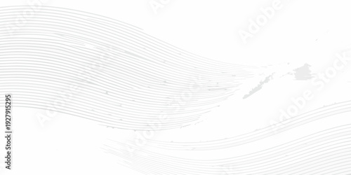 Abstract gray lines forming a wave with a dark smudge