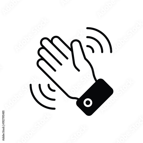 Waving Hand vector icon
