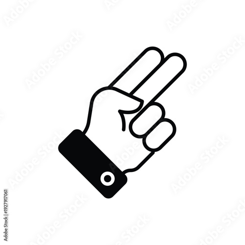 Finger Gun vector icon