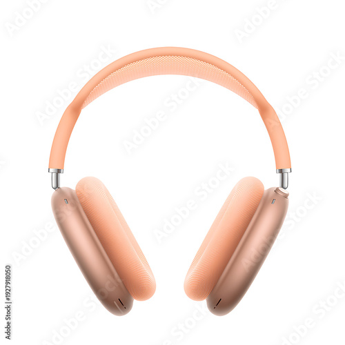 Rose Gold Orange Air Pods Max Headphones Ear Protector