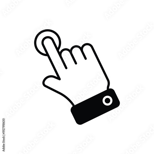 Index Finger Pointing vector icon
