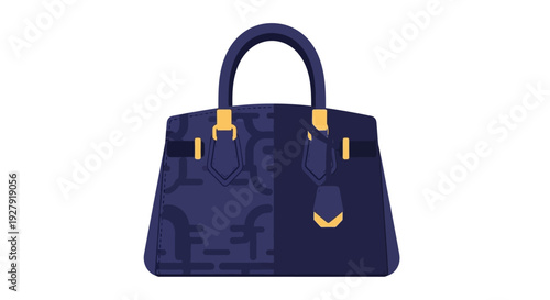 Luxury Blue Designer Handbag.