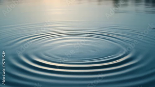 Serene water surface with ripples and reflections