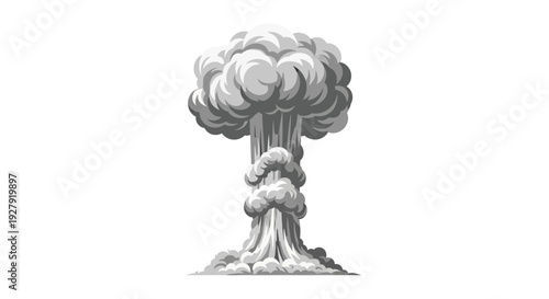 Nuclear Mushroom Cloud Explosion.