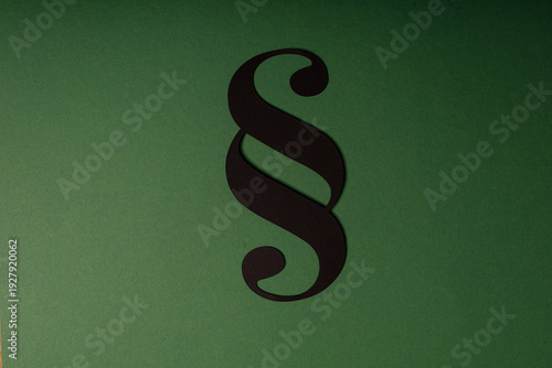 Black paragraph symbol on a...