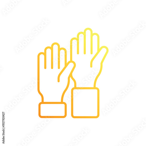 Raised Hand vector icon