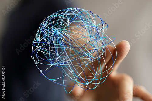 Abstract image of a globe-l...