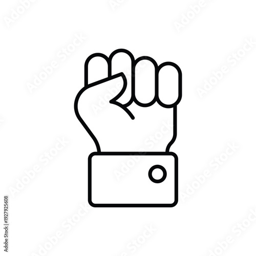 Fist vector icon