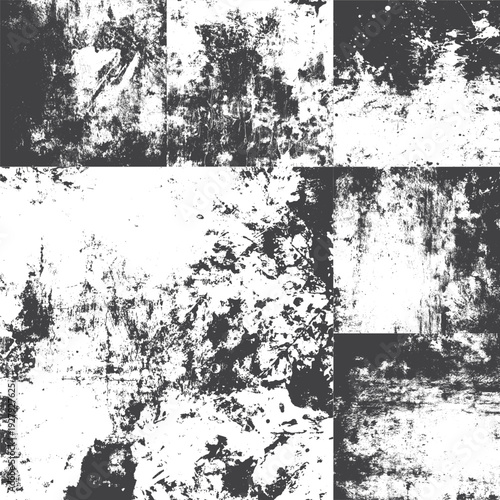 Wallpaper Mural Grunge style artistic background. Monochrome abstract pages Torontodigital.ca