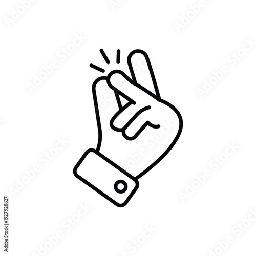 Finger Snap vector icon