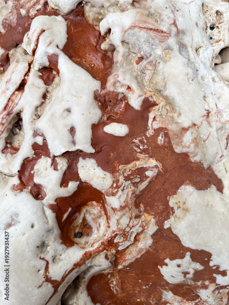 Naklejka premium Orange and white rock texture