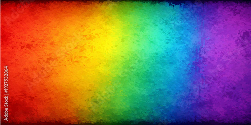 Bright watercolor paint textures create an abstract colorful rainbow background with a grunge artistic pattern on paper for a seamless bright vector illustration backdrop