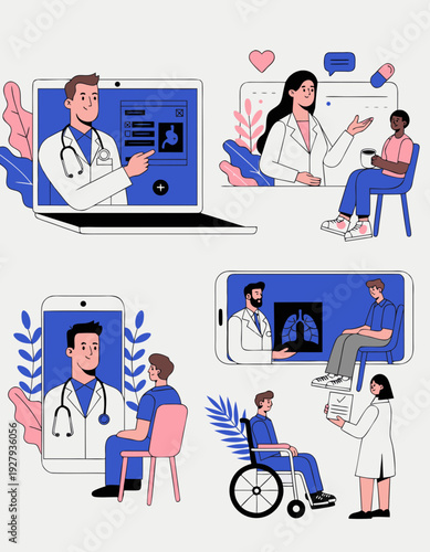 Telemedicine and healthcare consultations