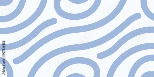 Abstract light blue wavy lines on a white background pattern