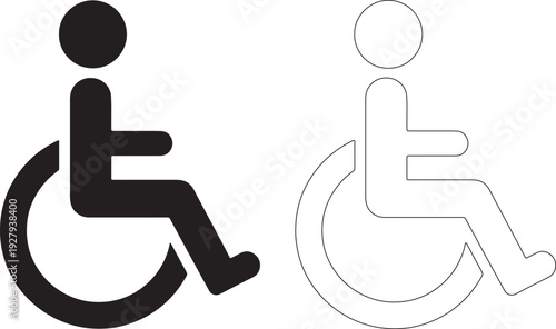 Black and white wheelchair user side by side disabled