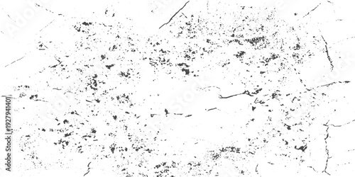 Old wall crack texture with distressed paint surface vintage black and white fractured concrete grunge overlay.