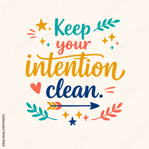 Inspirational Quote with Floral Elements 1.