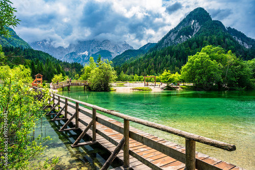 Foto In the green. Slovenia and Lake Kranjska Gora. Julian Alps