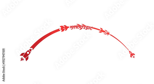 Red Decorative Metal Arch.