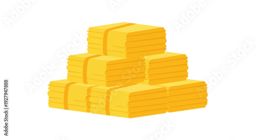 Stack of gold bars.