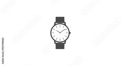 Watch with Black Strap.