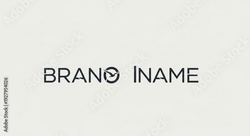 Modern brand identity with bird logo and clean typography