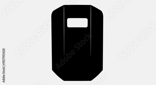 Black Bulletproof Vest Front View 1.