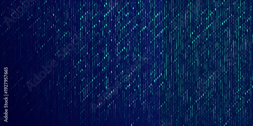 Abstract digital background featuring diagonal lines of light blue particles