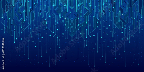 Abstract digital background with interconnected lines and glowing blue elements