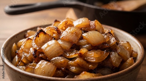 Caramelized onions in rusti...