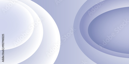 Abstract light silver background smooth white color shape vector.