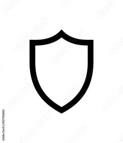 Shield silhouette icon protection symbol