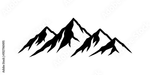 Mountain range silhouette