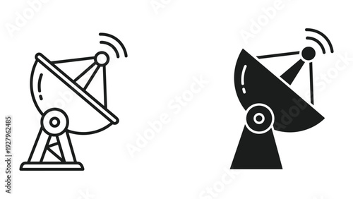 Satellite dishes for communication and signal transmission