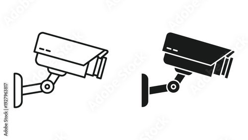 Modern security cameras with sleek design and advanced features