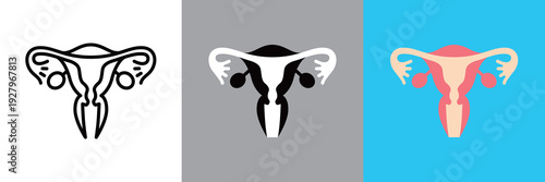 女性の生殖器のアイコン