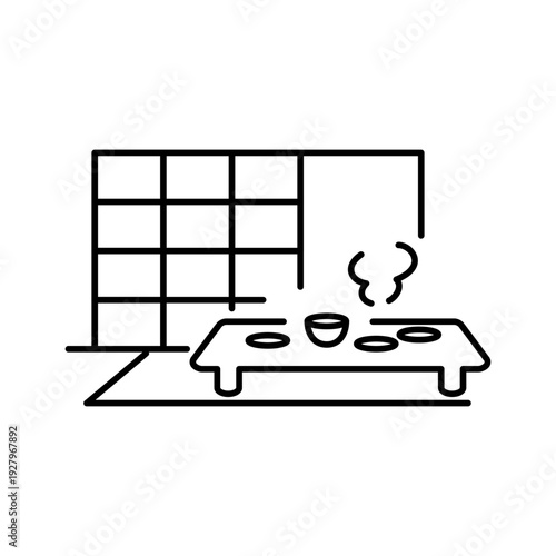 和室をモチーフにしたアイコン