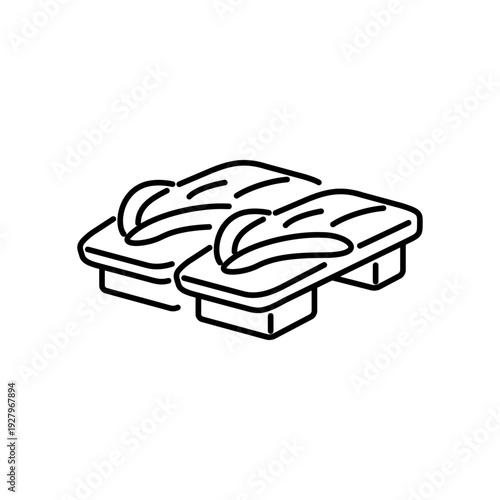 下駄をモチーフにしたアイコン