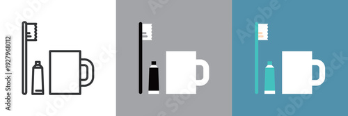 歯ブラシセットアイコン