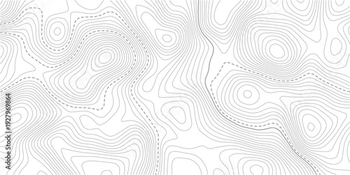 Topographic map background geographic line map with elevation assignments. Modern design with White background with topographic wavy pattern design.Abstract bacground. Vector illustration
